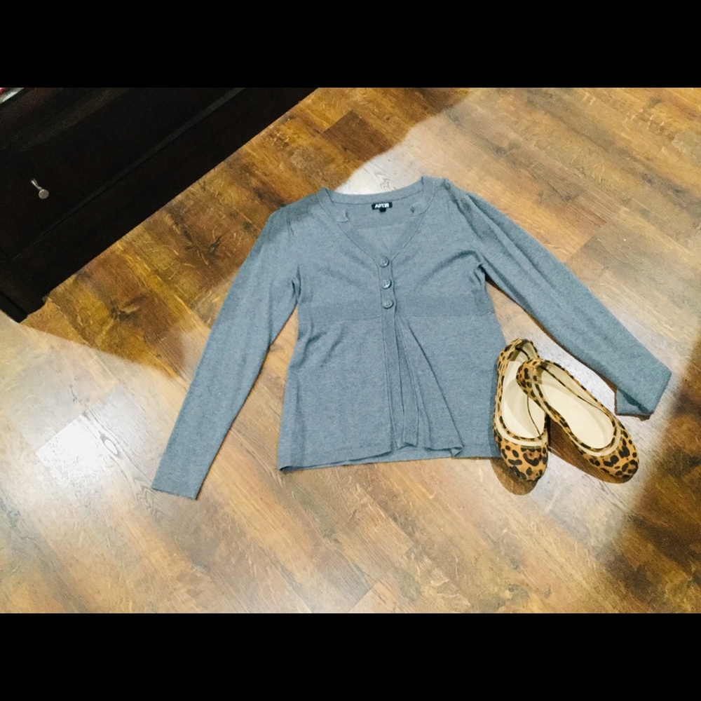 Pink and gray sweater